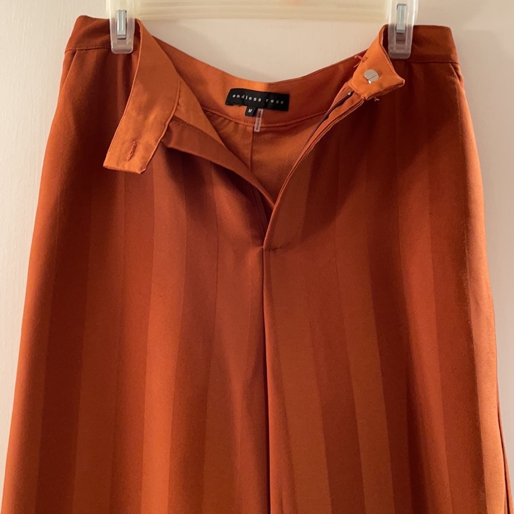 Rust Wide Leg Pants